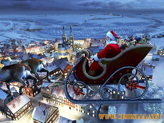 Красивейшая Новогодняя заставка Santa Claus 3D Screensaver v1.0 [2010]