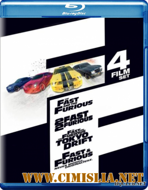 Квадрология Форсажа / Quadrology The Fast and the Furious [2001-2009 / BDRip]