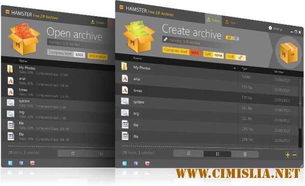 Hamster Free ZIP Archiver 1.13 [2011 / RUS]