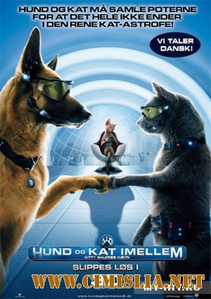 Кошки против собак: Месть Китти Галор 3D / Cats & Dogs: The Revenge of Kitty Galore 3D [Анаглиф] [2010 / DVDRip]