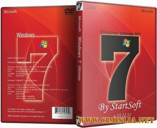 Windows 7 Ultimate SP1 By StartSoft 32bit v 23.12.11 [12.2011 / RUS]