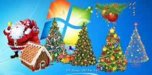 Snow Christmas Tree [новогодние украшения рабочего стола] 1.9 [2011 / ENG]