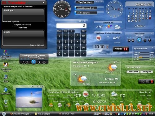 Widgets and Themes Pack for MS WIN [2012 / ENG]