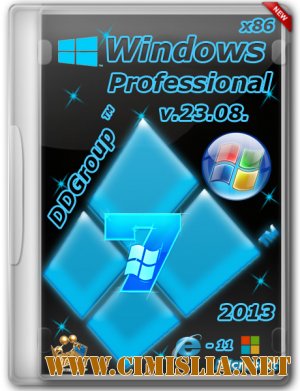 Windows 7 Pro SP1 Neon Design [v.23.08] [x86] [2013 / RUS]