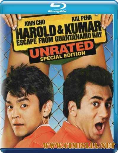 Гарольд и Кумар: Побег из Гуантанамо / Harold & Kumar Escape from Guantanamo Bay [2008 / HDRip]