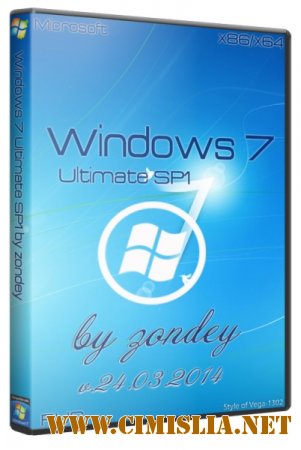 Windows 7 Ultimate SP1 zondey [x86/x64 ] [2014 / RUS]