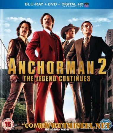 Телеведущий: И снова здравствуйте / Anchorman 2: The Legend Continues [2013 / HDRip | Лицензия]