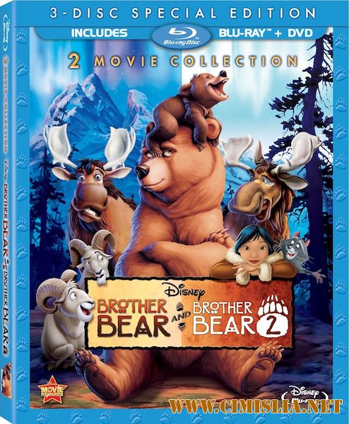 Братец медвежонок 2: Лоси в бегах / Brother Bear 2  [2006 / BDRip | Лицензия]