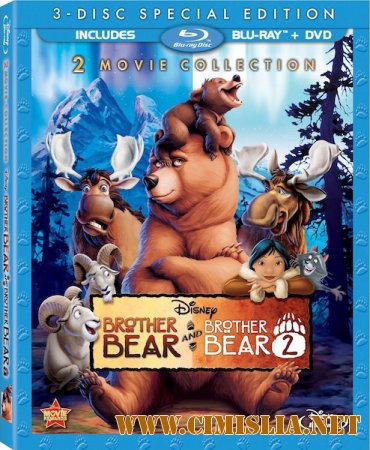 Братец медвежонок 2: Лоси в бегах / Brother Bear 2  [2006 / BDRip | Лицензия]