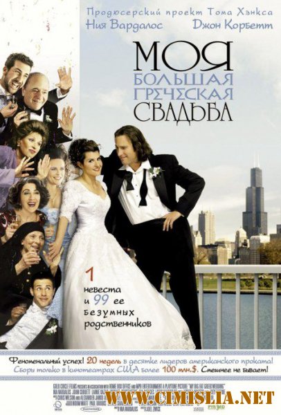 Моя большая греческая свадьба / My Big Fat Greek Wedding [2002 / BDRip]