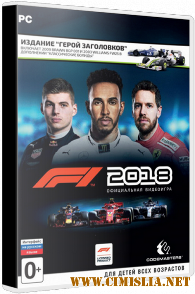 F1 2018: Headline Edition [Repack] [v 1.06 + DLC] [2018 / RUS / ENG / MULTI10]